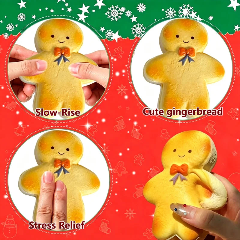 Kawaii Gingerbread Man Squishy 🎄🎁💕
