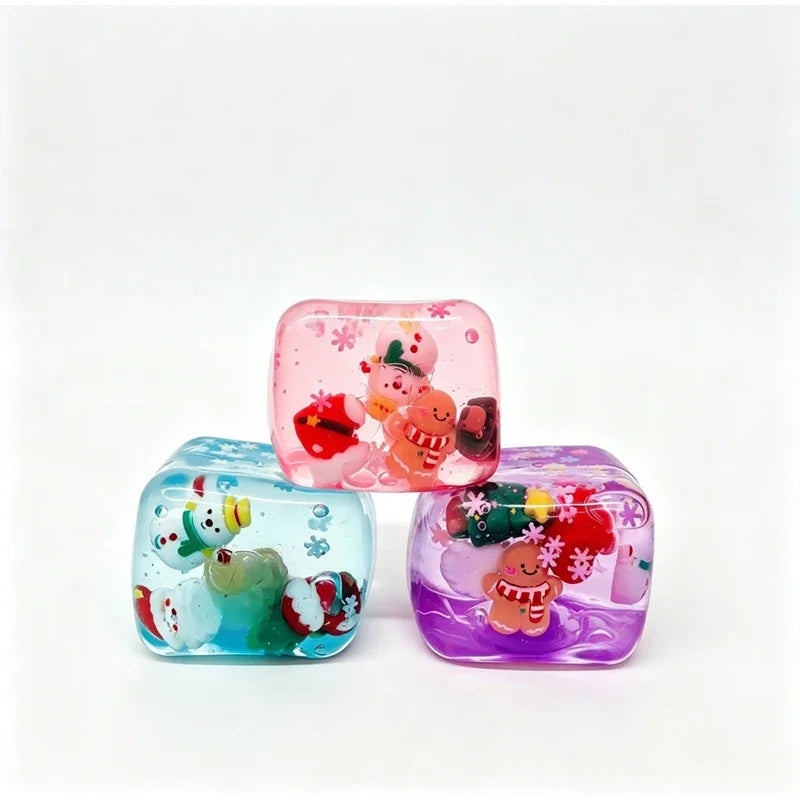 Kawaii Christmas Ice Cube Squishy 🎄🎅❄️