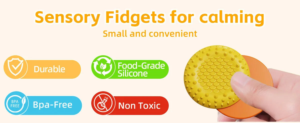 Magnetic Fidget Toys for Adults & Kids -Textured Sensory Toys for Autism Children Anxiety Relief - Quiet Stress Fidgets Sliders