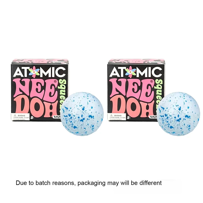 NeeDoh Snow Ball Squishy Toy – Crunchy Flour-Filled Squeeze Fidget Ball | Calming Sensory Toy & Gift