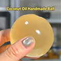 Sakura Pink Coconut Oil Squishy Ball Handmade Clear Maltose Squishy Stress Relief Toy Home Decor Soft Simulated Transparent Ball