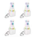 Cat Meowing Keyboard Clicker Keychain - Kawaii Cat Fidget Clicker with Sound & LED Light, USB-C Rechargeable