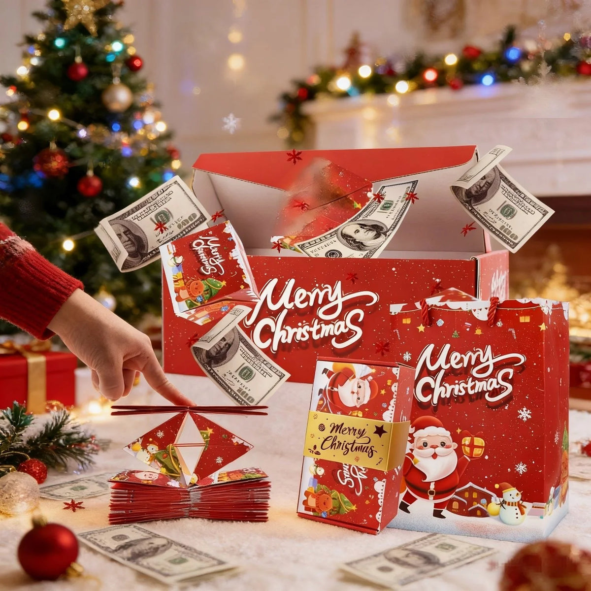Christmas Pop-Up Money Gift Box 🎄🎁✨