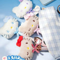 Kawaii Sanrio Hello Kitty Plush Doll Pen Creative Black Ballpoint Pen Cute Anime Stationery Student School Supplies Girls Gift