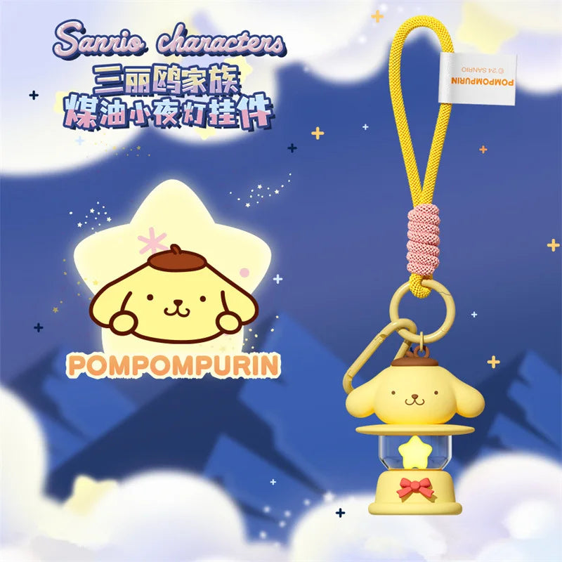 Sanrio LED Night Light Keychain – Hello Kitty, Cinnamoroll & Kuromi Pendant