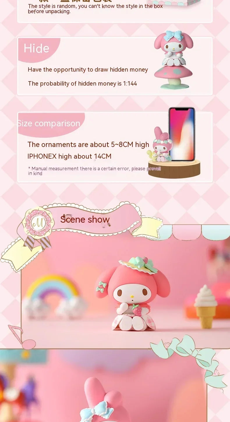 Sanrio My Melody Tea Party Blind Box – Strawberry Picnic Series PVC Figurine