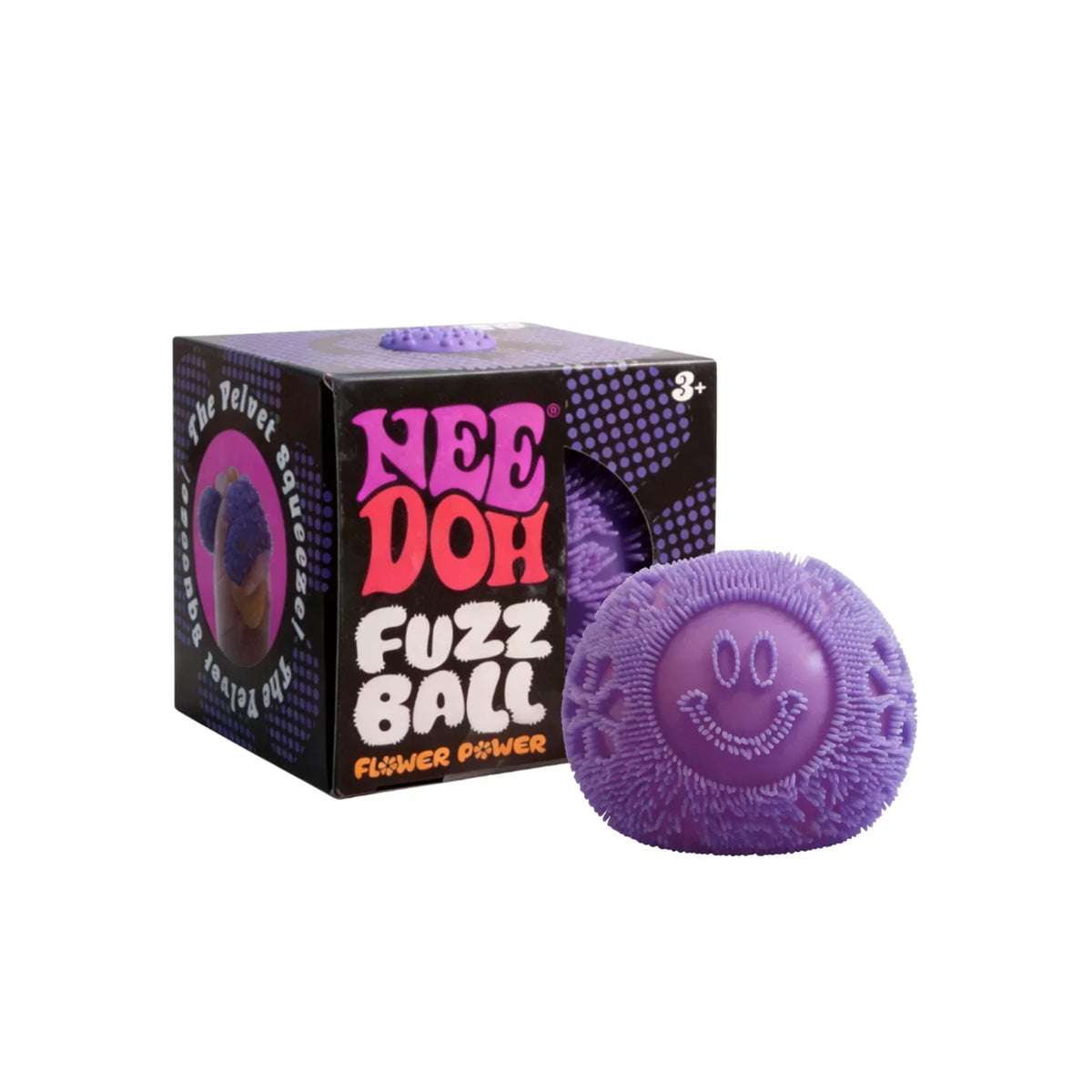 Nee Doh Fuzz Ball – Soft Squishy Squeeze Ball Fidget Toy | Fun Desk Toy & Gift