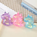 Glitter Unicorn Squishy Stress Relief Toy Soft Squeeze Fidget Toy Transparent Decompression Sensory Toy Gift for Kids Adults