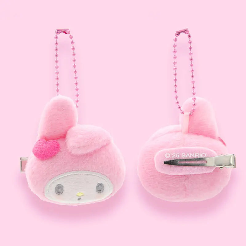 Kawaii Plush Keychain & Hair Clip 2-in-1 – Cute Fluffy Bag Charm Pendant | Gift for Girls & Plush Lovers
