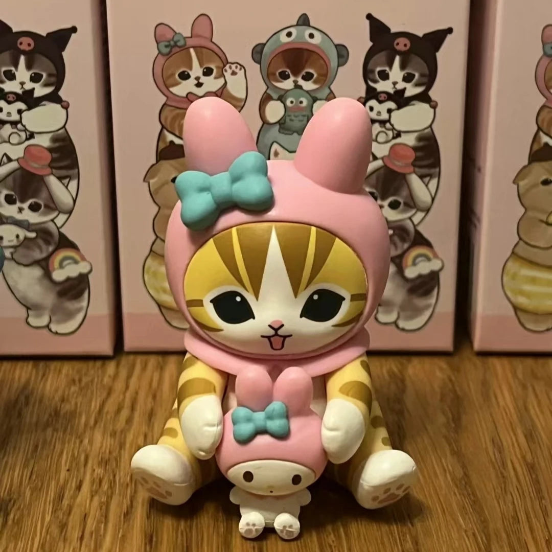 Mofusand Shark Cat Blind Box – Vinyl Collectible Figure | Cute Cat Toy & Mystery Gift