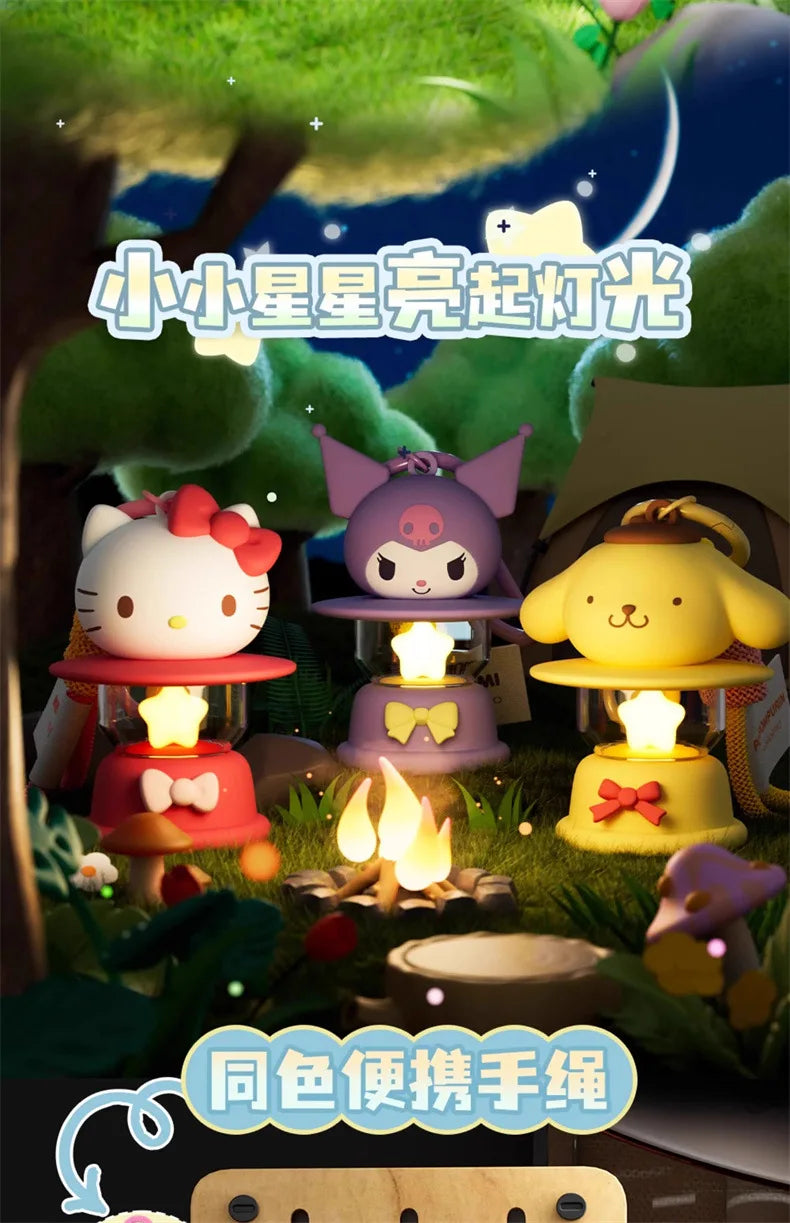Sanrio LED Night Light Keychain – Hello Kitty, Cinnamoroll & Kuromi Pendant