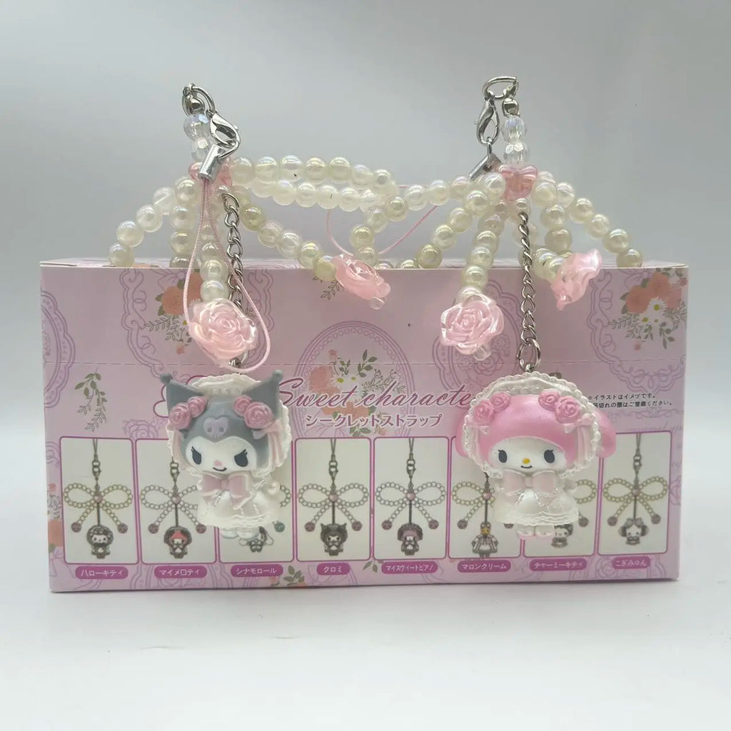Hello Kitty Pearl Jewelry Blind Box Pendant – Surprise Bag Charm & Phone Decoration