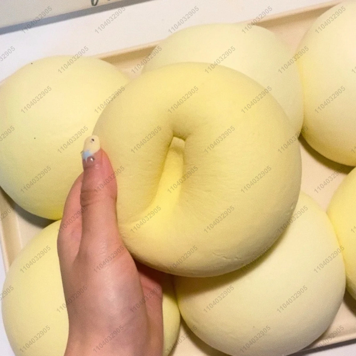 Squishy Simulated Super Big Milk Bun Fidget Toy - Moist Slow Rising Squeeze Toy, Kawaii Food Squishy Gift for Kids & Adults