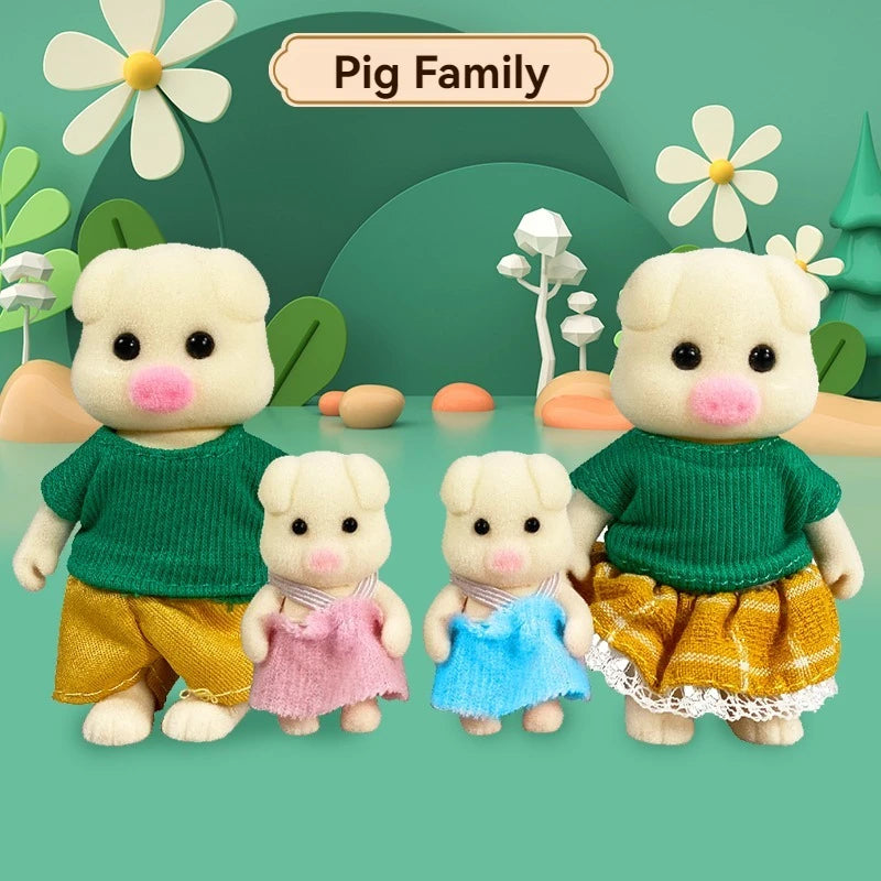 🌿 Forest Animal Family Dollhouse Miniatures 🐻 | 1:12 Scale Accessories