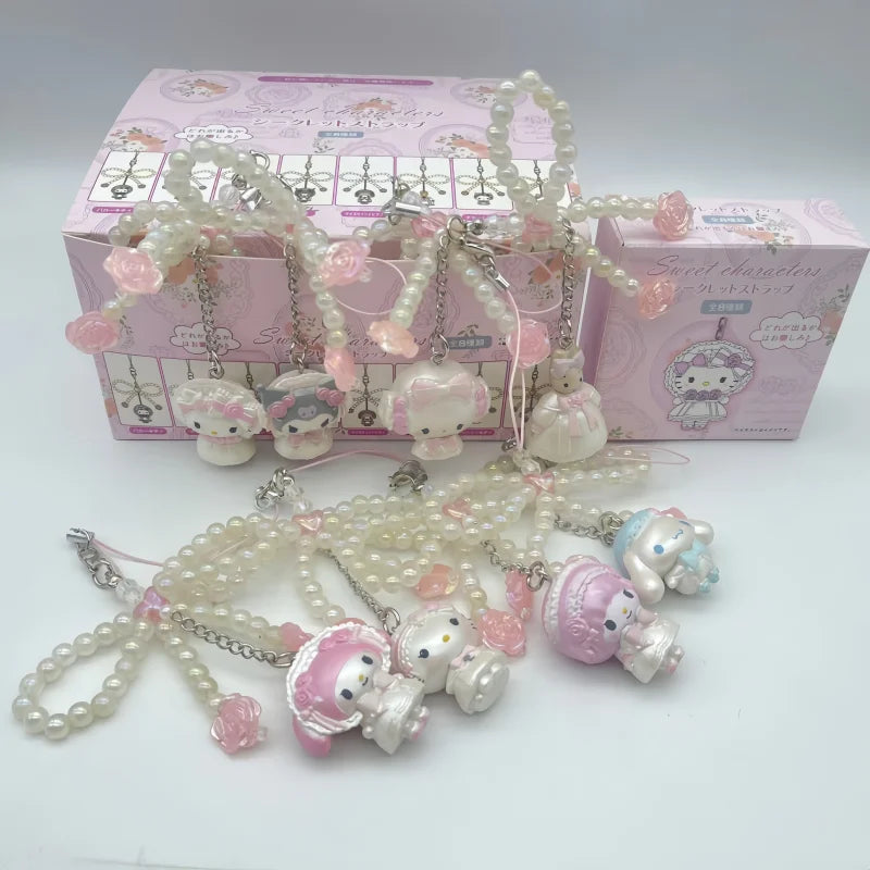Hello Kitty Pearl Jewelry Blind Box Pendant – Surprise Bag Charm & Phone Decoration