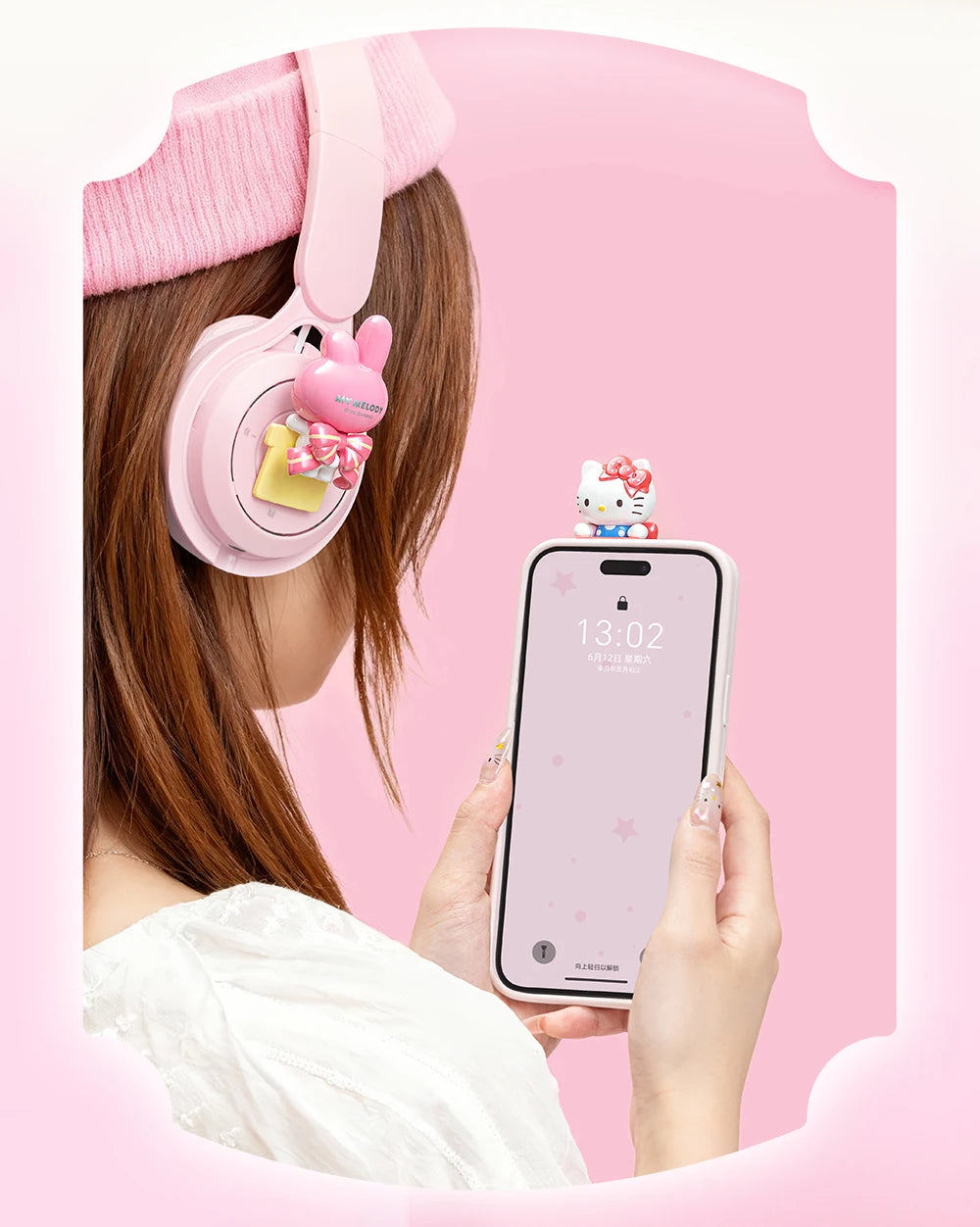 Sanrio Characters Bow Sweetheart Lying Style Clip On Blind Box Hello Kitty My Melody Kuromi Cute Mini Collectible Figurine