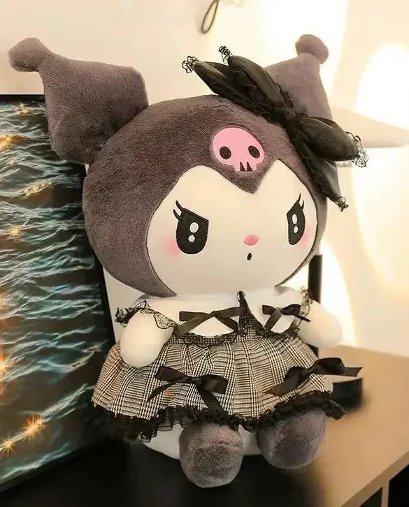 Sanrio 25cm Plush Stuffed Doll - Kawaii Kuromi My Melody Cinnamoroll Soft Animal Plushie Pillow - Birthday & Holiday Gift