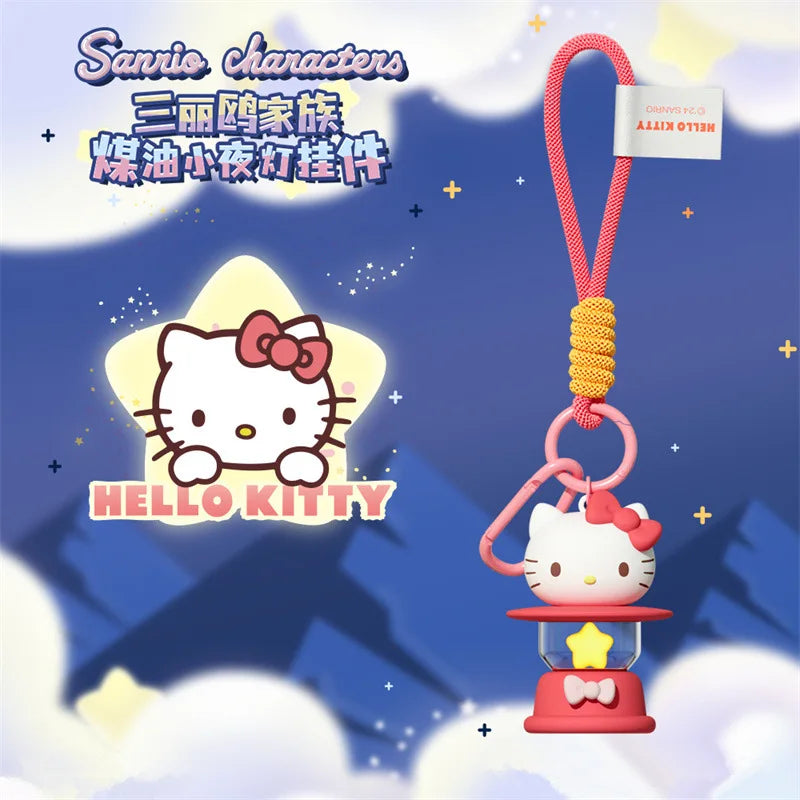Sanrio LED Night Light Keychain – Hello Kitty, Cinnamoroll & Kuromi Pendant