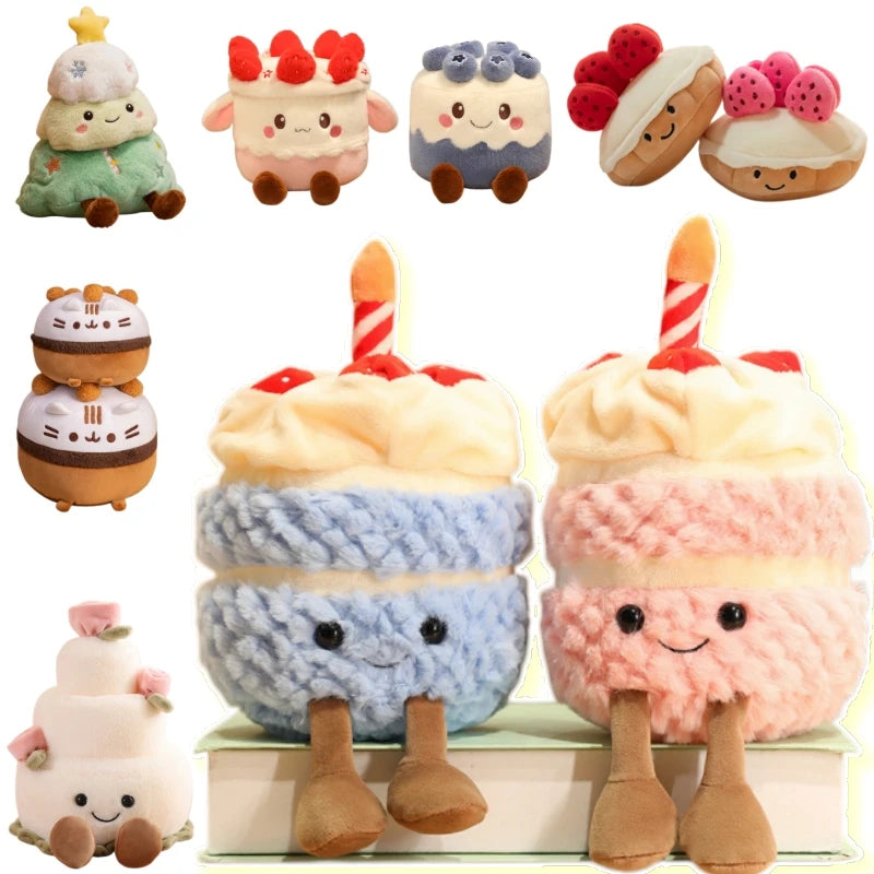 Kawaii Cake & Dessert Plush Pillow 🍰🍪🎀
