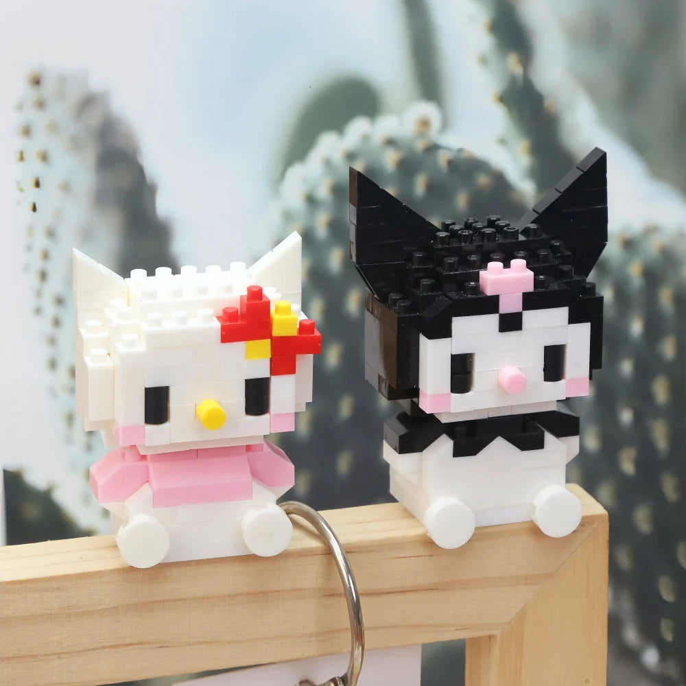 Sanrio Series Building Blocks Mini Figure Set - Hello Kitty Cinnamoroll My Melody Kuromi Pochacco Puzzle Toy Gift