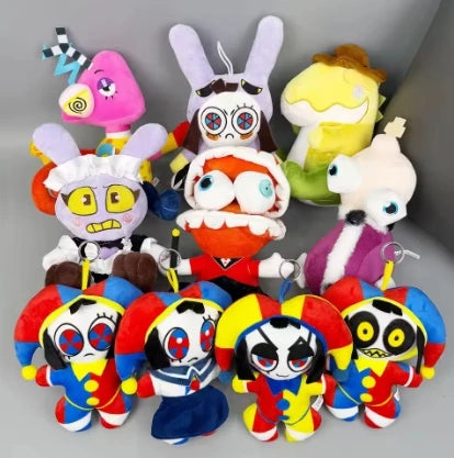 The Amazing Digital Circus Plush Pomni and Jax Plushie Doll Toys Cute Stuffed Animal Birthday for Kids Children Christmas