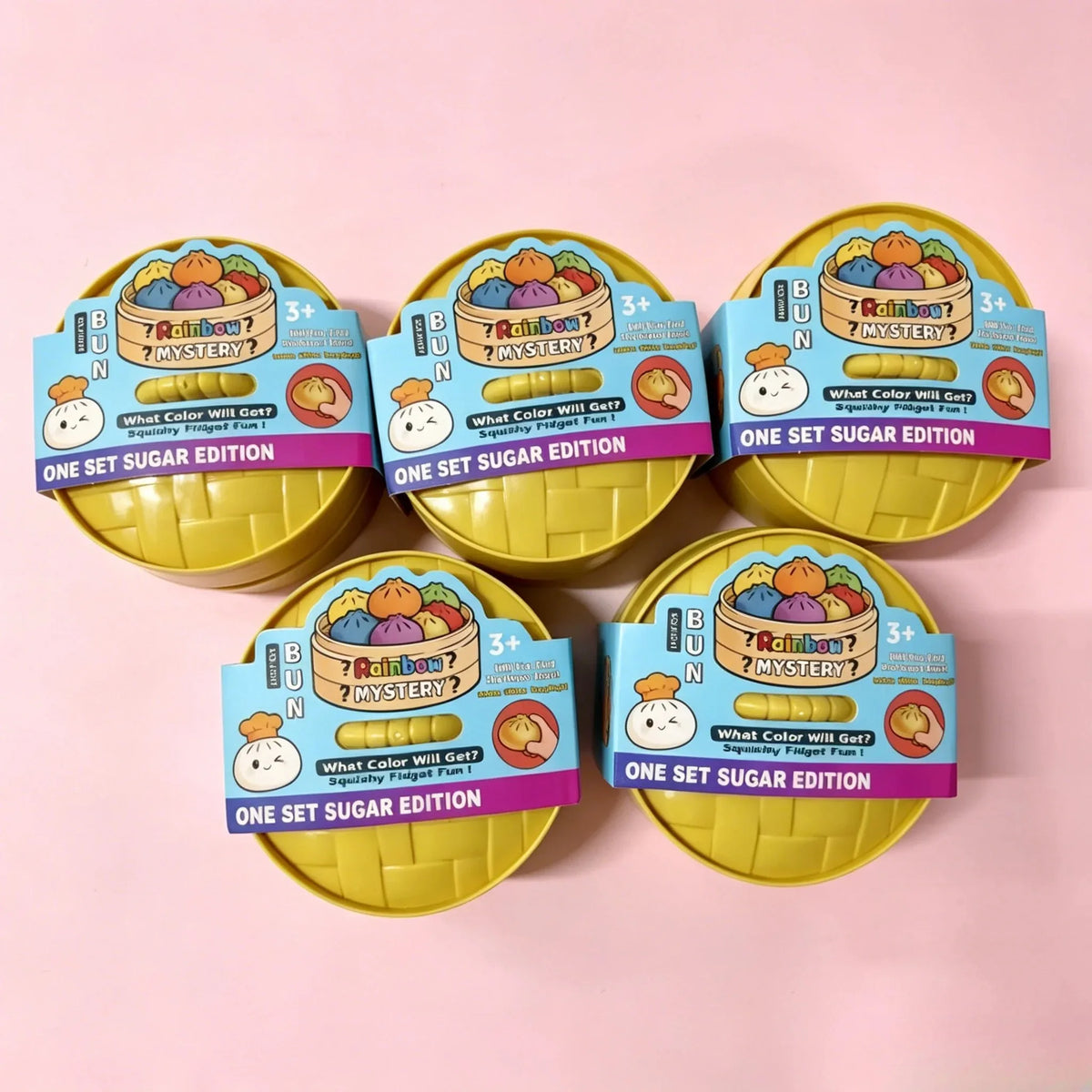 Glitter Dumpling Squishy Set – 6-Style Sensory Squeeze Toy with Box