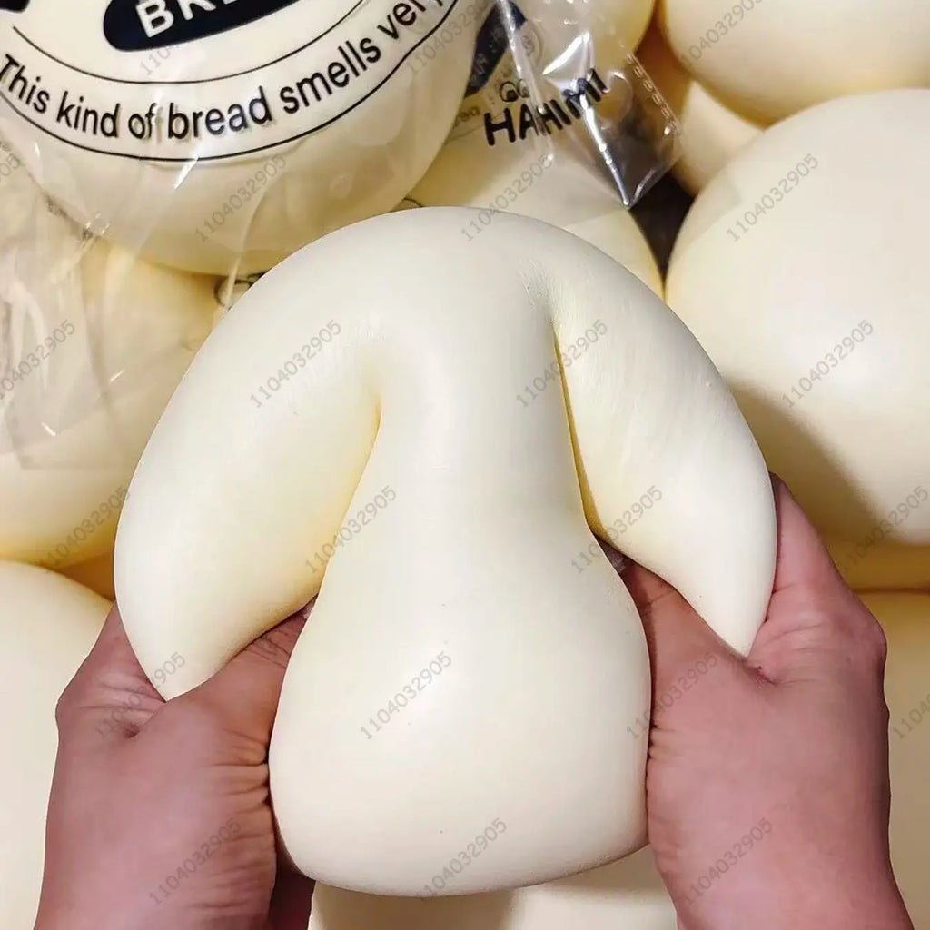 Squishy Simulated Super Big Milk Bun Fidget Toy - Moist Slow Rising Squeeze Toy, Kawaii Food Squishy Gift for Kids & Adults