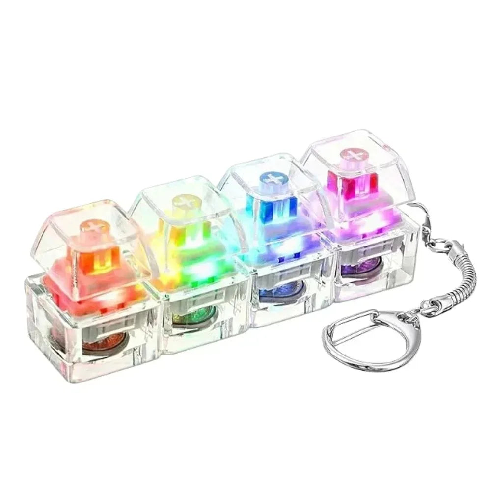 Mini Keyboard Keycap Clicker Keychain – 26-Key Giant Keycap Fidget Toy | Cute Bag Charm & Gift
