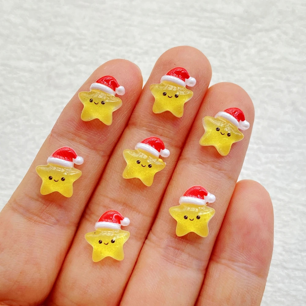 Christmas 3D Resin Nail Charms, 60 Pieces 🎄🎅🎀