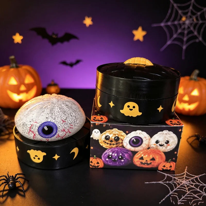 Halloween Dumpling Squishy Blind Box - 8.5cm Slow Rise Maltose Squeeze Toy - Anxiety Relief Surprise Gift