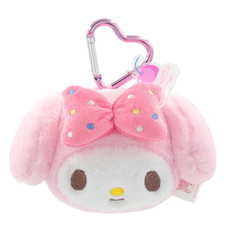 Sanrio Ice Cream Series My Melody Pochacco Plush Toy Keychain Stuffed Kuromi Pompompurin Cinnamoroll Dessert Ice Pop Pendant
