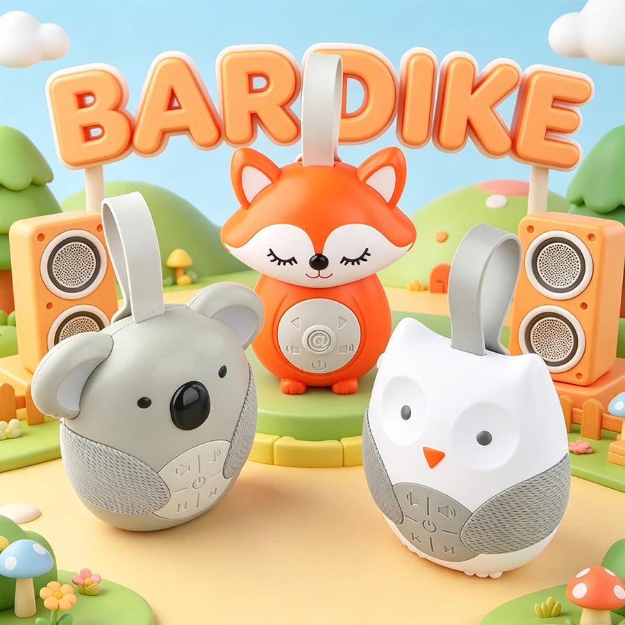 Baby White Noise & Lullaby Sound Machine - Portable Owl Baby Soother with Soothing Sounds for Stroller & Crib