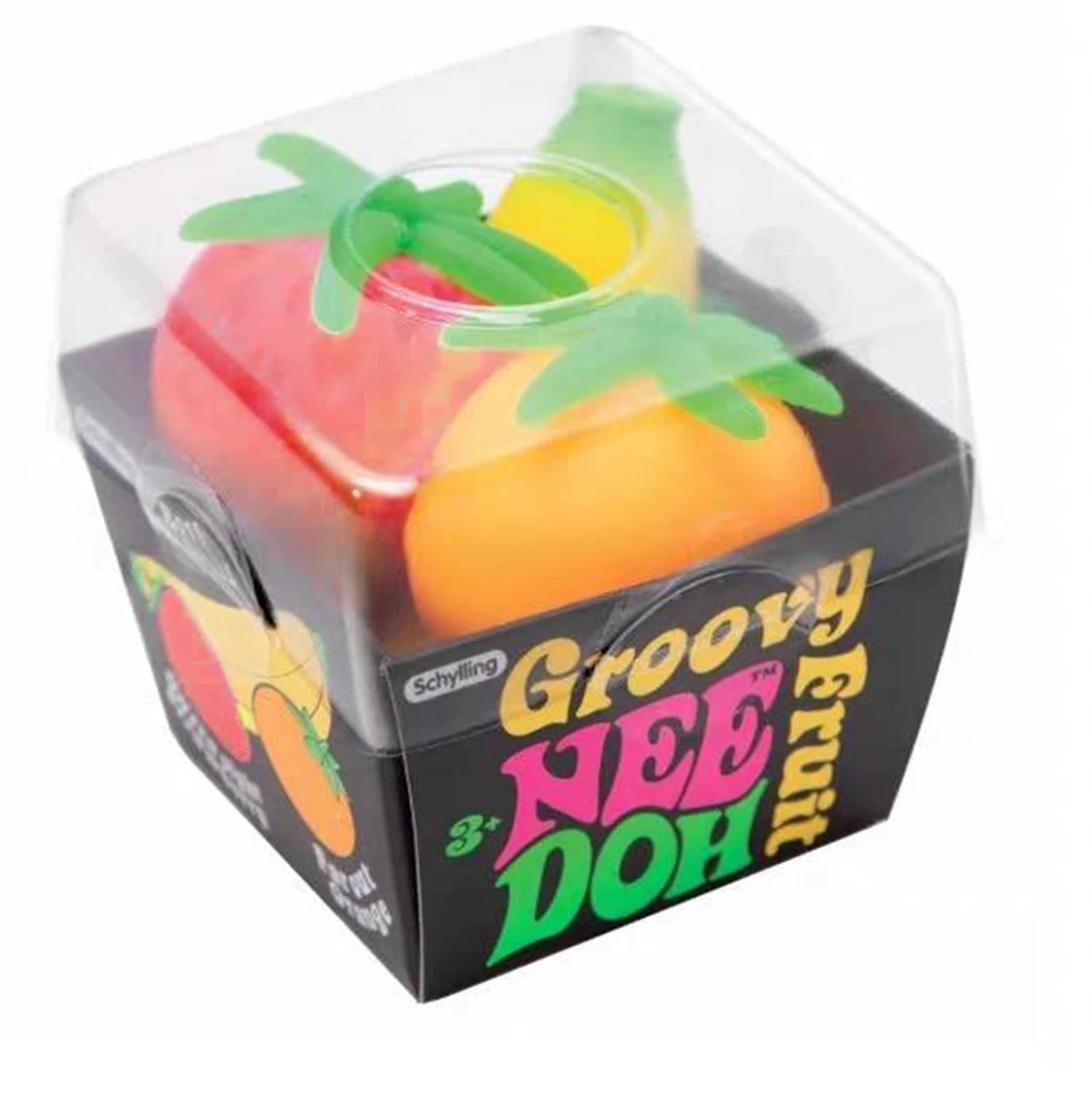 Fruit NeeDoh Squishy Toy Set – Simulated Strawberry, Banana & Orange Slow Rising Fidget Toys