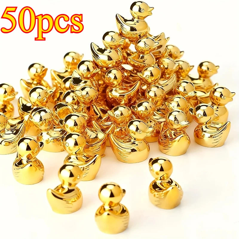 Mini Golden Duck Resin Figurines 🦆✨💕