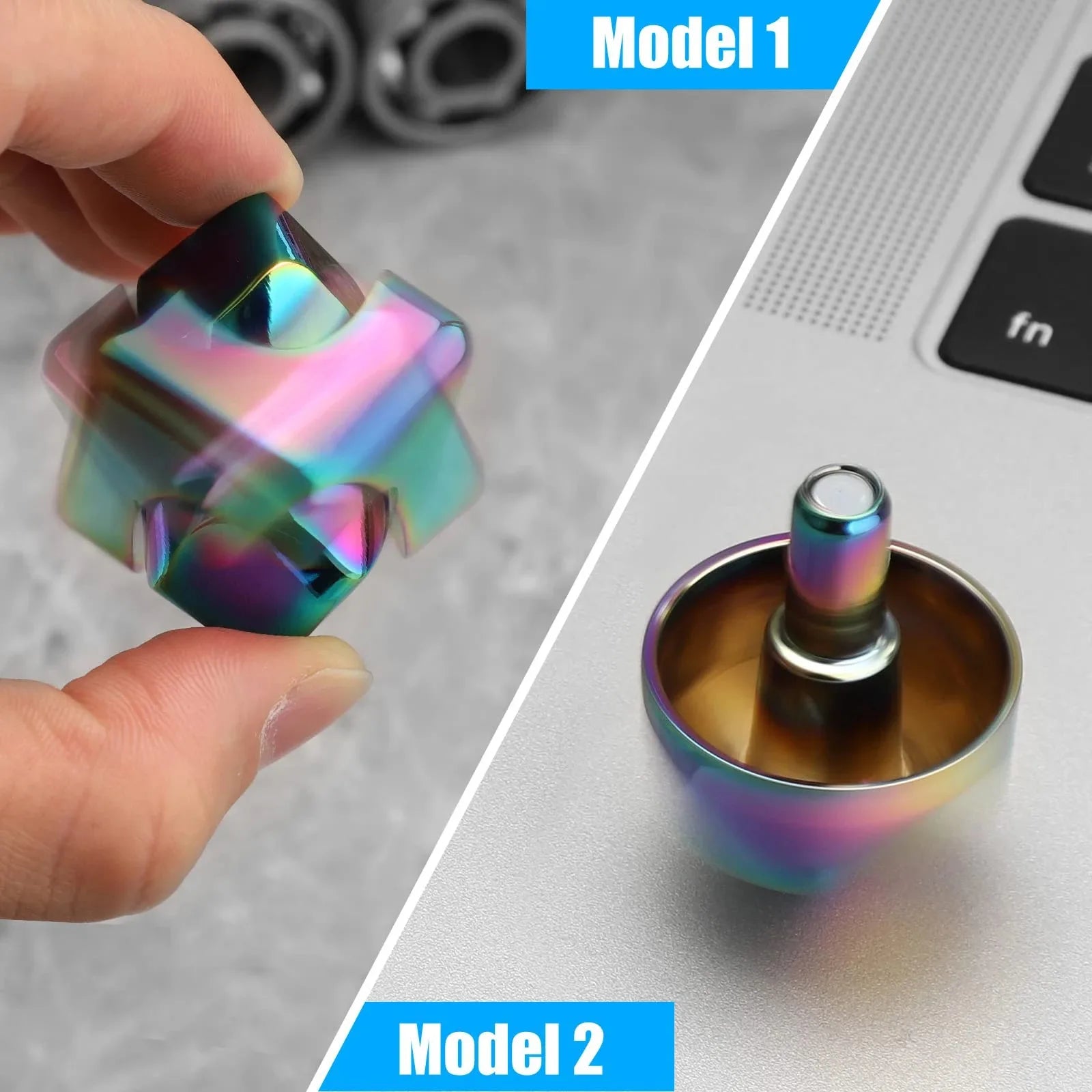 Fidget Spinner Toys Cube Metal Cool Stuff Desk Gadgets Office Toys Small Anxiety Figette Sensory Toy ADHD Tool for Teens Adults