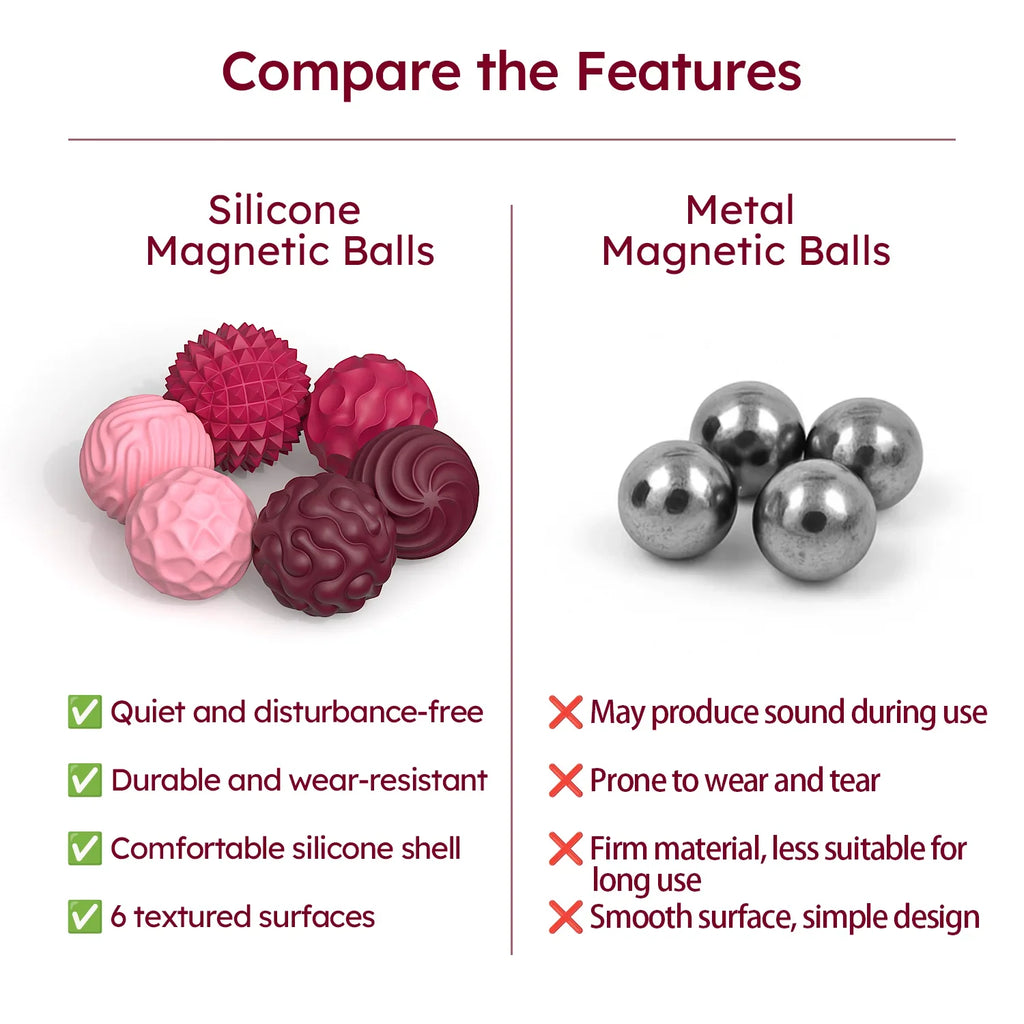 Silicone Magnetic Fidget Balls – Calming Sensory Toy for Adults & Kids