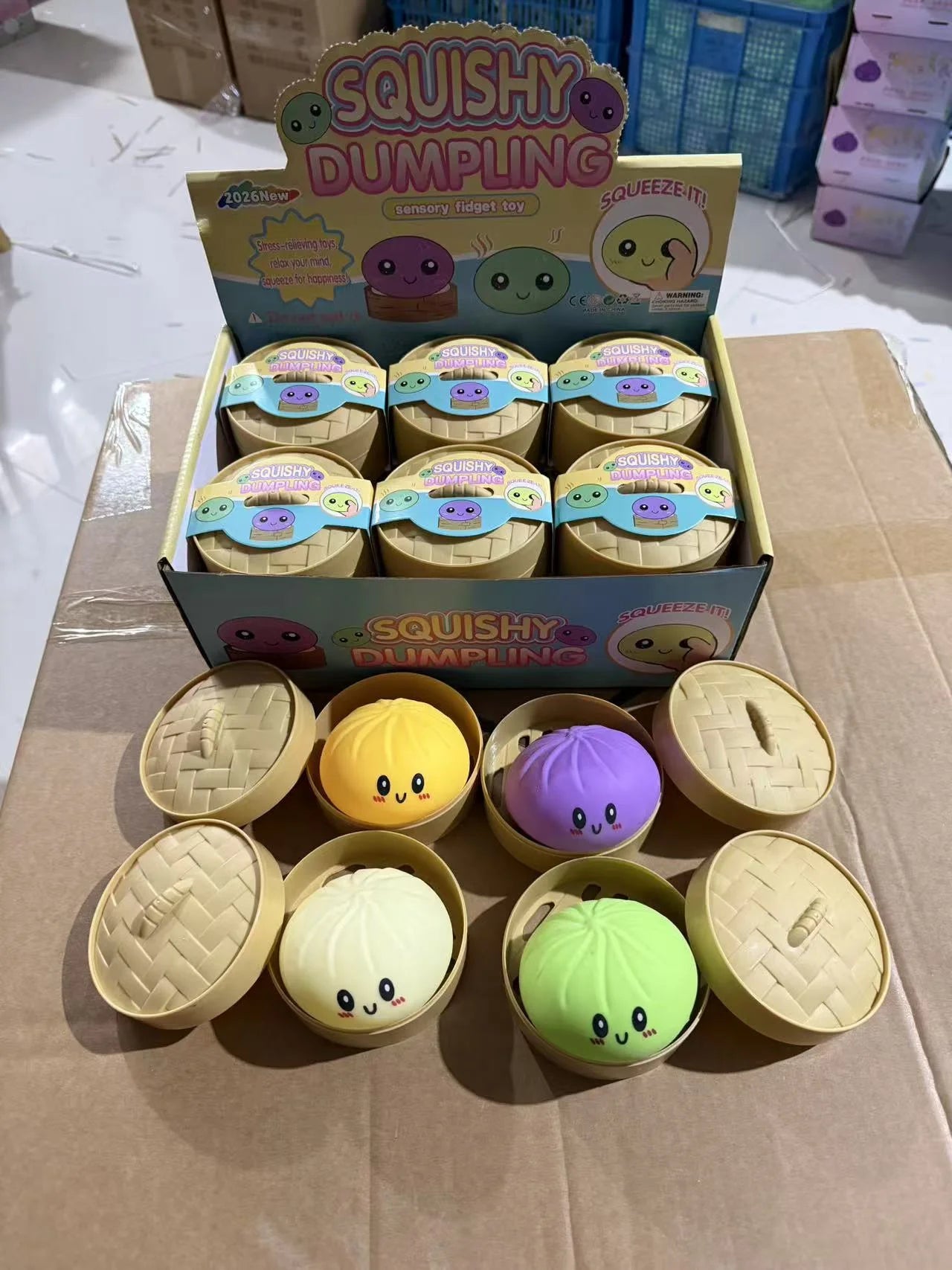Soft Maltose Dumpling Squishy: Transparent Colorful Squeeze Toy, ASMR Stress Relief Ball, Sensory Fidget Toy for Kids Adults