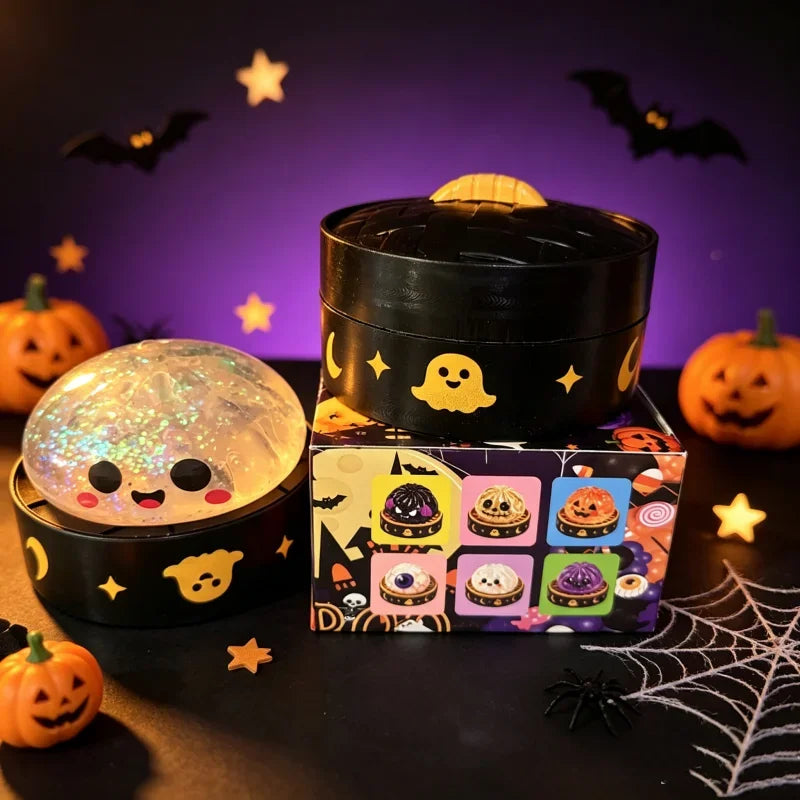 Halloween Dumpling Squishy Blind Box - 8.5cm Slow Rise Maltose Squeeze Toy - Anxiety Relief Surprise Gift