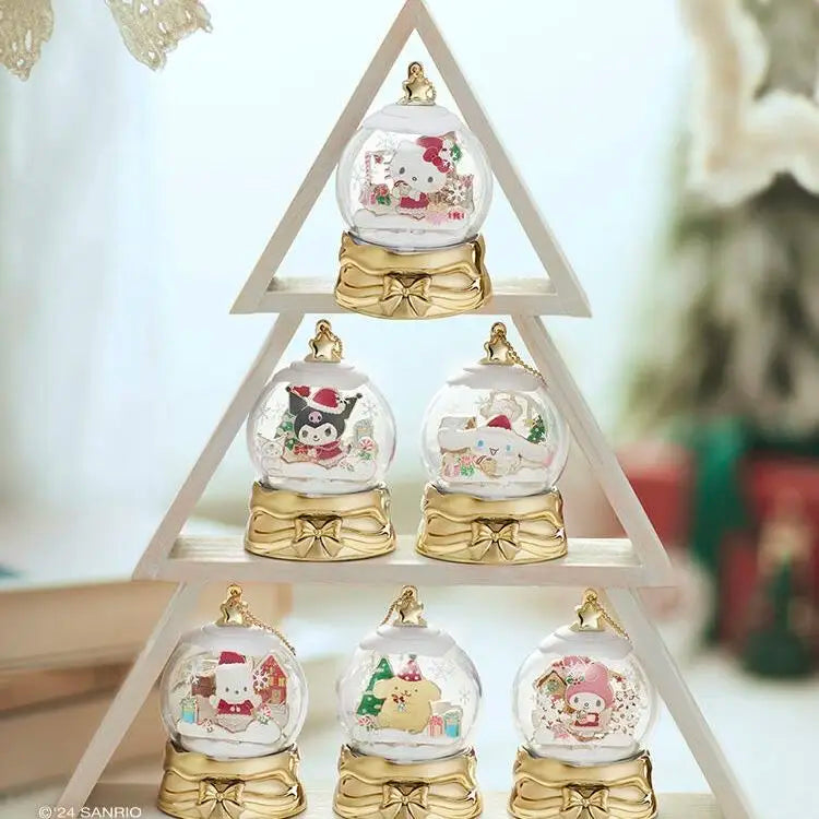 🎄 Kawaii Character Christmas Globe Decoration 🎀 | Festive Little Scene ✨