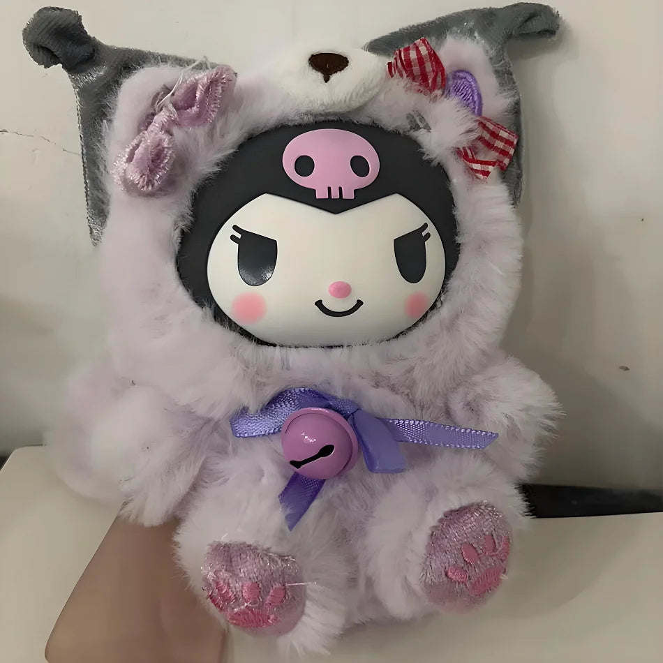 Sanrio Family Fox Island & Blue Flutter Series Vinyl Plush Blind Box Cute Cartoon Hello Kitty Kuromi Pendants Girl Bag Toy Gifts