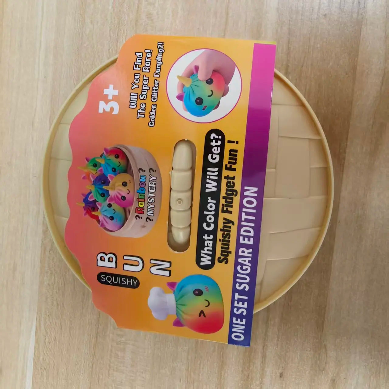 New Unicorn Dumpling Squishy With Steamer Box Squeeze Toy Relieve Stress for Adult Anti-Anxiety Gift