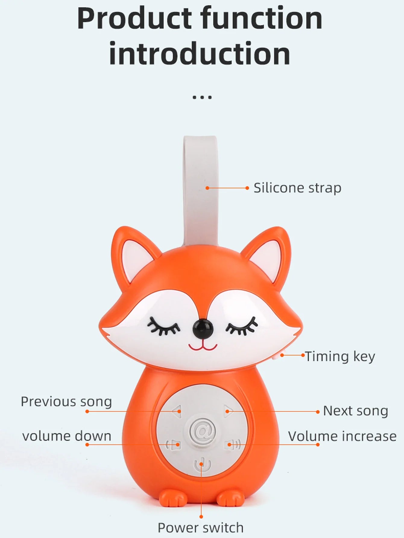 Baby White Noise & Lullaby Sound Machine - Portable Owl Baby Soother with Soothing Sounds for Stroller & Crib