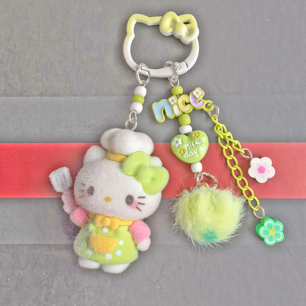 Hello Kitty Miu Series Plush Phone Charm – Kawaii Bag Pendant & Keychain Accessory | DIY Fashion Gift