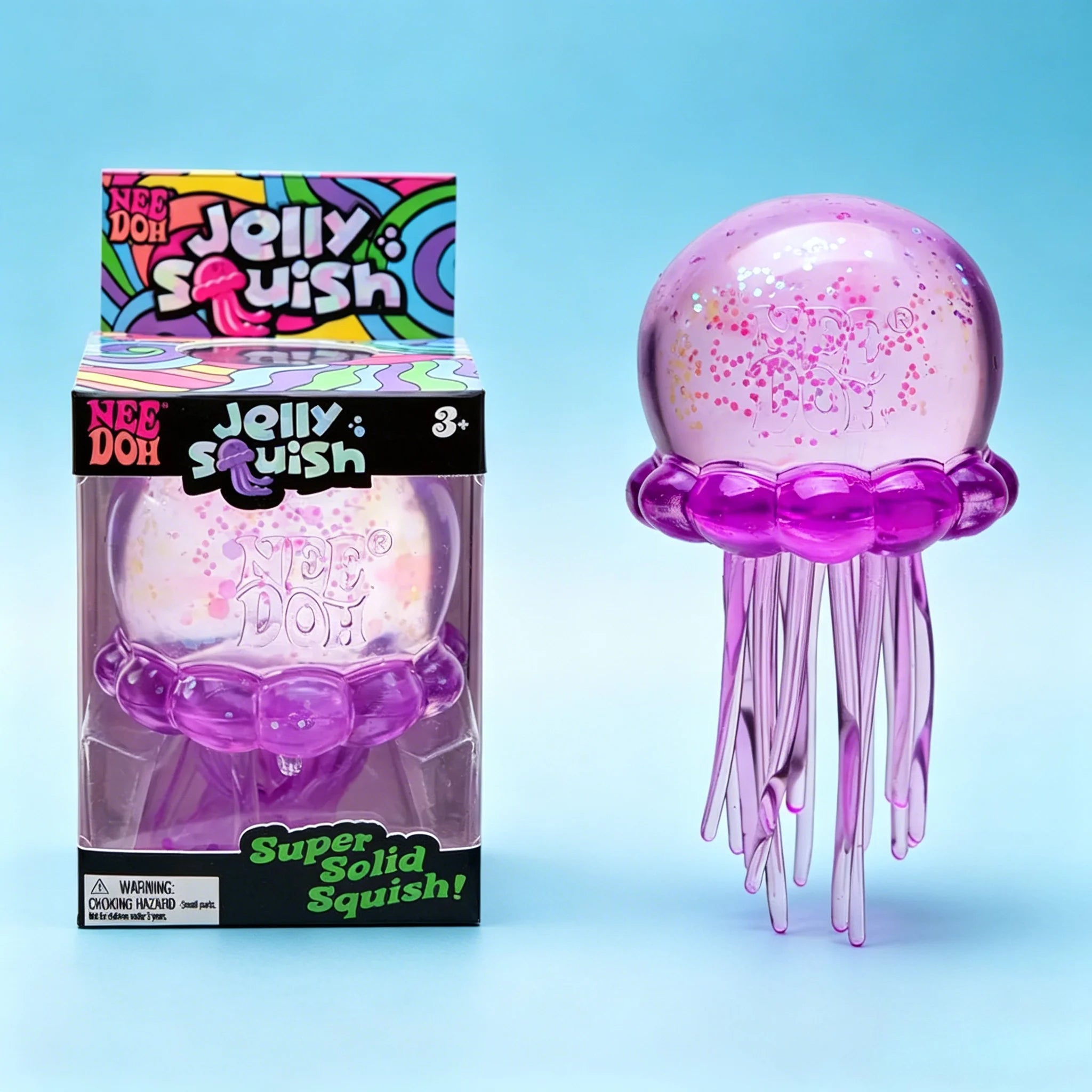 Squishies Jellyfish Square Squish Toy Fidget Toy, Water Sensory Soft Jelly Squeeze Stress Relief Fidget Toy Squeeze Blind Box