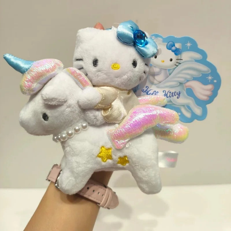 Kawaii Royal Crown Plush Keychain – Kitty Cat, Unicorn & Swan Pendant Doll
