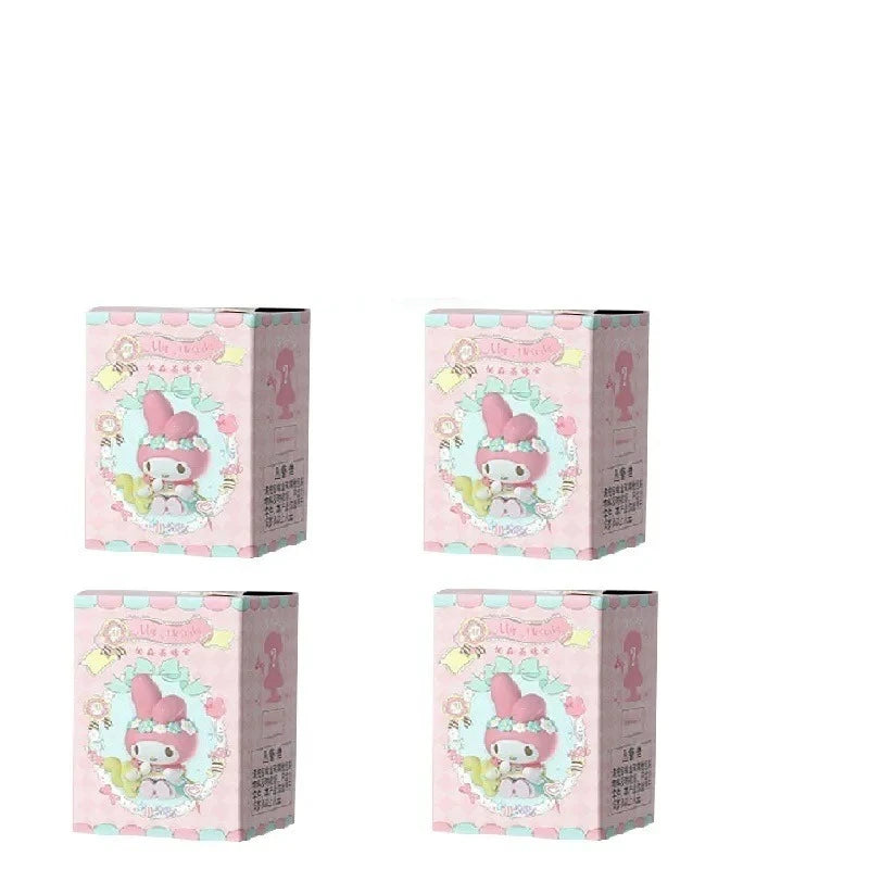 Sanrio Piquenique Morango Surprise Blind Box My Melody Tea Party Handmade Gift Miniso Desktop Decoration surprisebox hello kitty