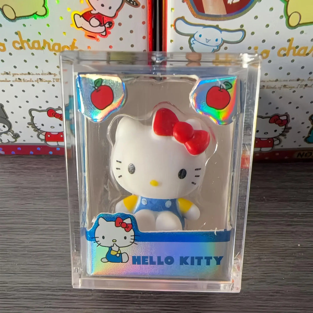 Sanrio Hello Kitty Melody Rice Grain Doll Blind Box Mini Character Cute Anime Action Character Model Children's Toy Gift