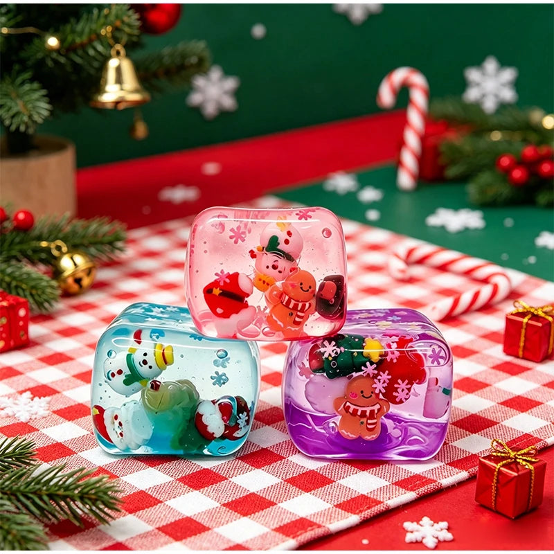 Kawaii Christmas Ice Cube Squishy 🎄🎅❄️