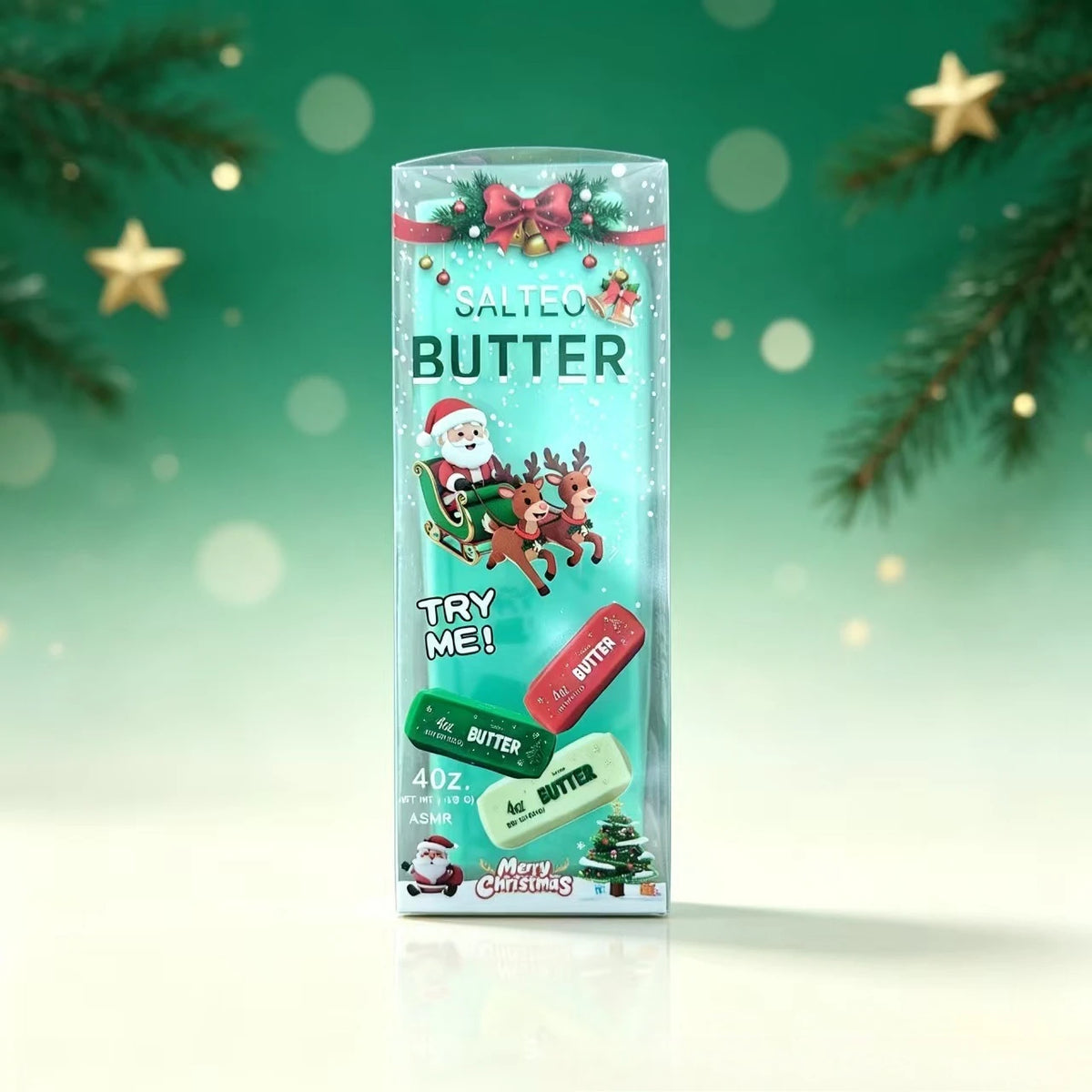 Christmas Butter Stick Squishy 🎄🧈🎁