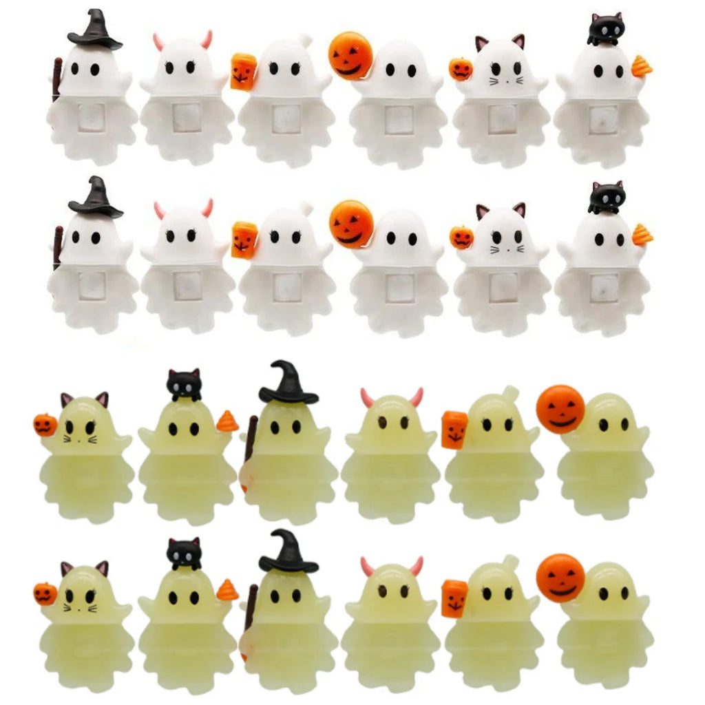 Halloween Funny White Ghost Blind Box – Mini Character Surprise Toy Screen Decoration